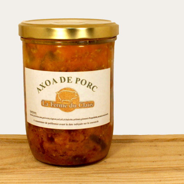 Axoa de porc au piment d'Espelette Claus Ferme Claus