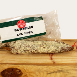 Saucisson aux cèpes